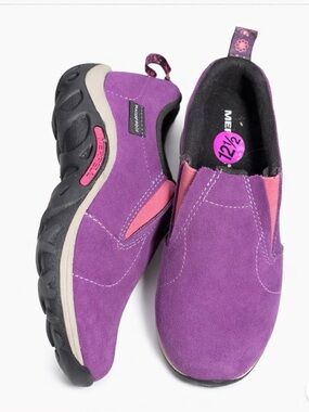 Merrell Purple Suede Slip-On Shoes | Comfortable Walking Shoes | Size 12.5